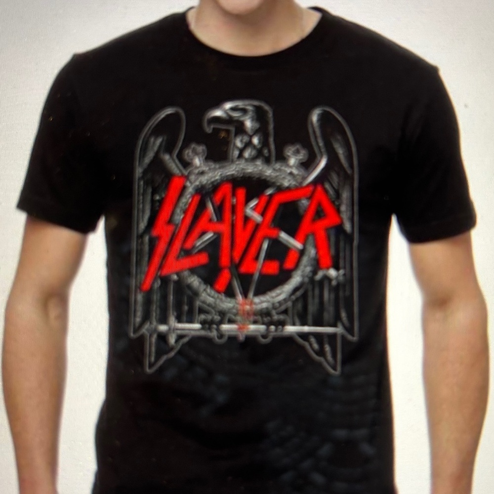 NWT Slayer Official Global Eagle Logo Band Concert Music 2023 Men's M